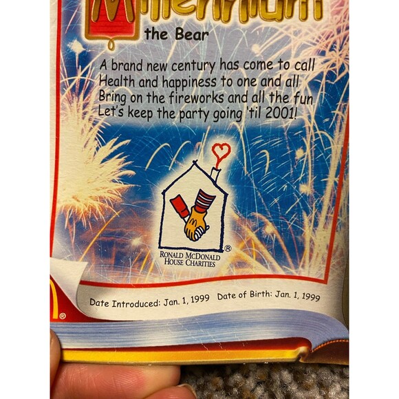 1999 Ty Beanie Baby Millennium (Millenium) Bear - McDonalds - New in box - Picture 5 of 9
